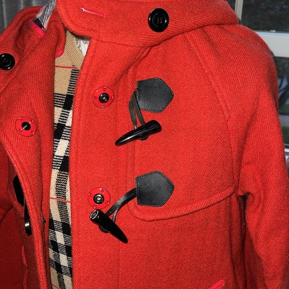 Preloved Burberry wool toggle coat great condition size 38 - Picture 4 of 13